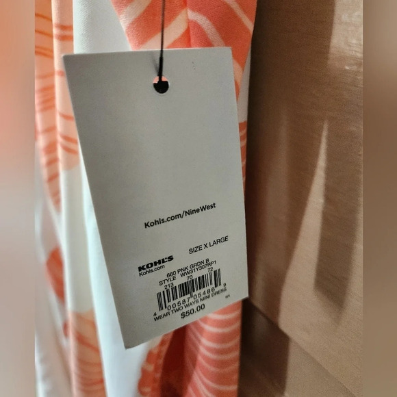 Nine West Wear 2 Ways Off/On The Shoulders Mini Dress NWT - Picture 5 of 5